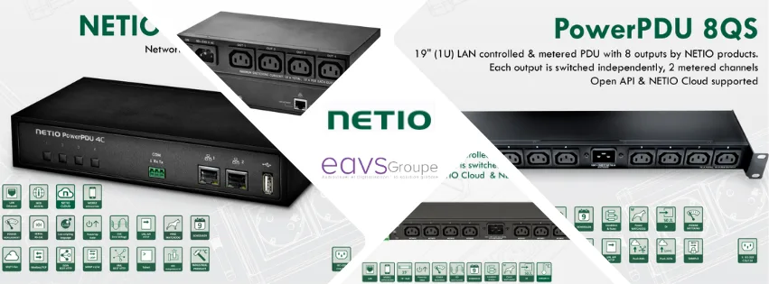 une alimentation intelligente pour vos installations AV et IT netio