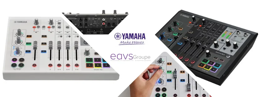 console de mixage tout-en-un pour le streaming, le podcast et la création audio