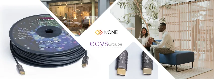Les cordons avec fibre optique tvONE