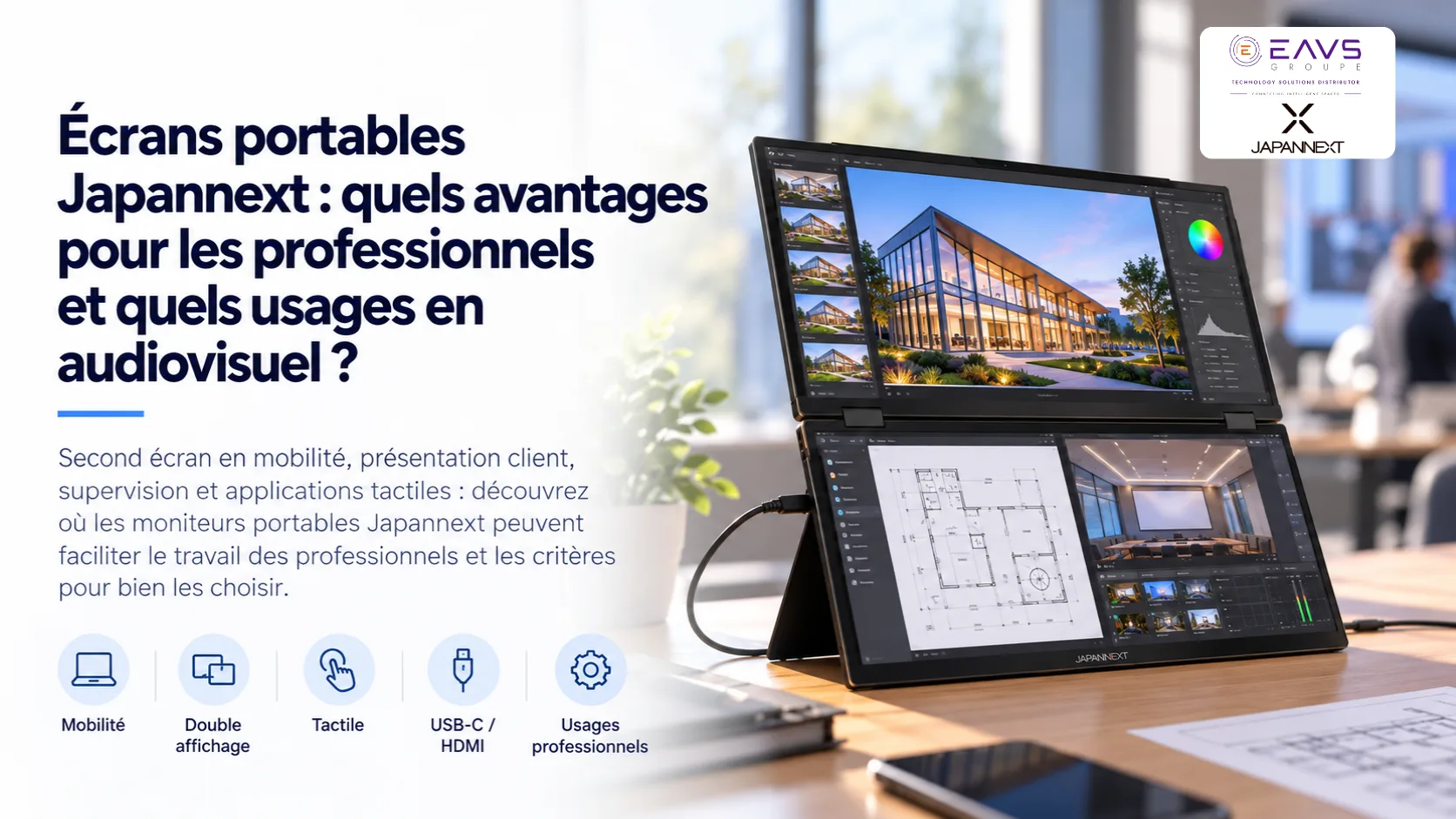 Écrans portables Japannext : quels avantages pour les professionnels et quels usages en audiovisuel ?